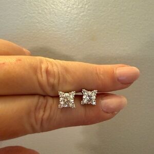 Moissanite 2ctw 925 Silver Earrings